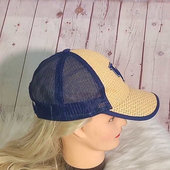 Y2K Twill Straw UK University of Kentucky Wildcats Mesh Trucker Snapback Hat - Picture 6 of 16